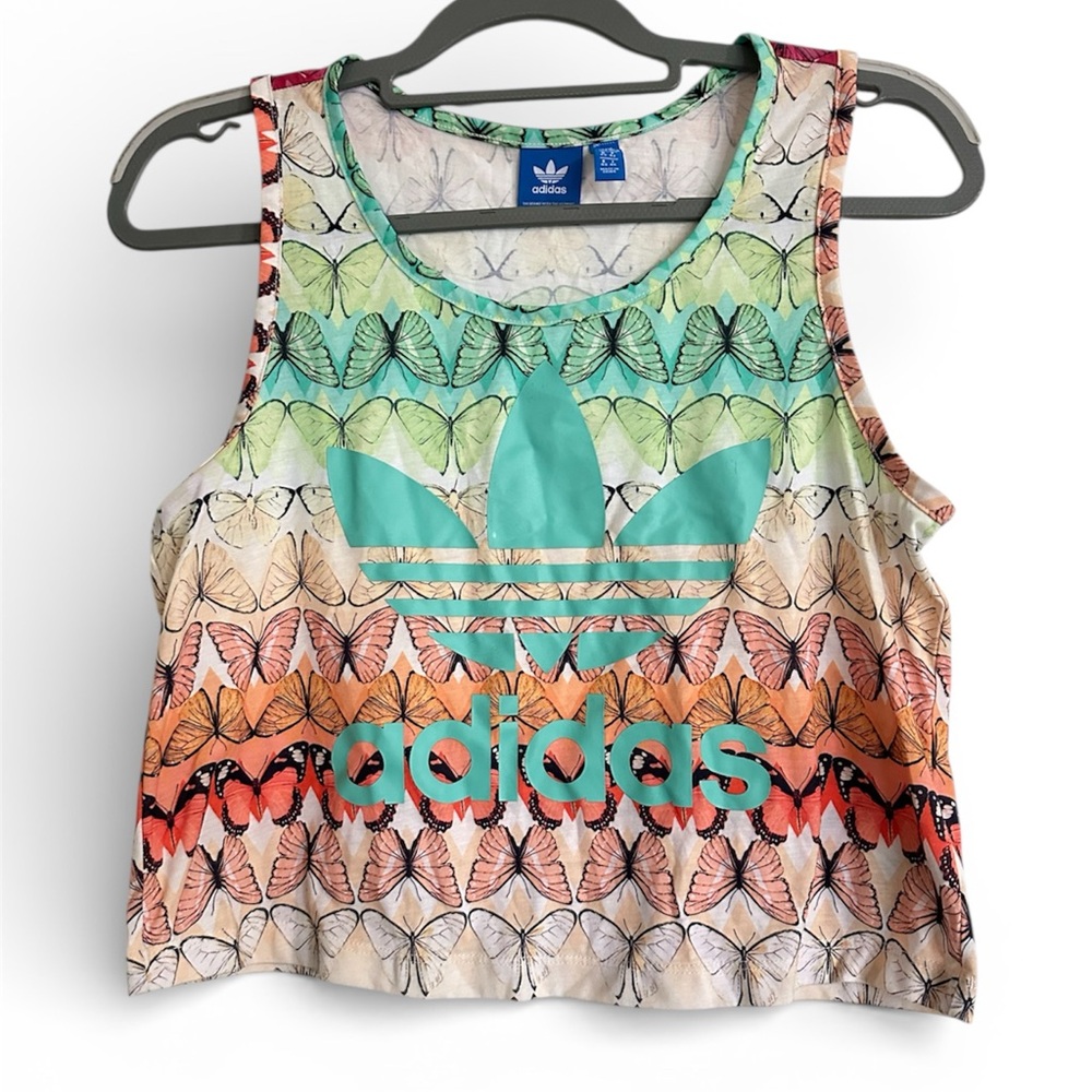 Adidas Women's Butterfly Crop Top Tank Top